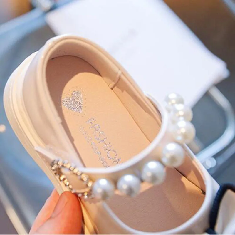 Girls Leather Shoes Cute Bow Girls Princess Shoes Soft Bottom Autumn Children Student Little Girl