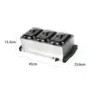 Electric Buffet Server Tray Stainless Steel Warmer Warming Tray for Parties 6