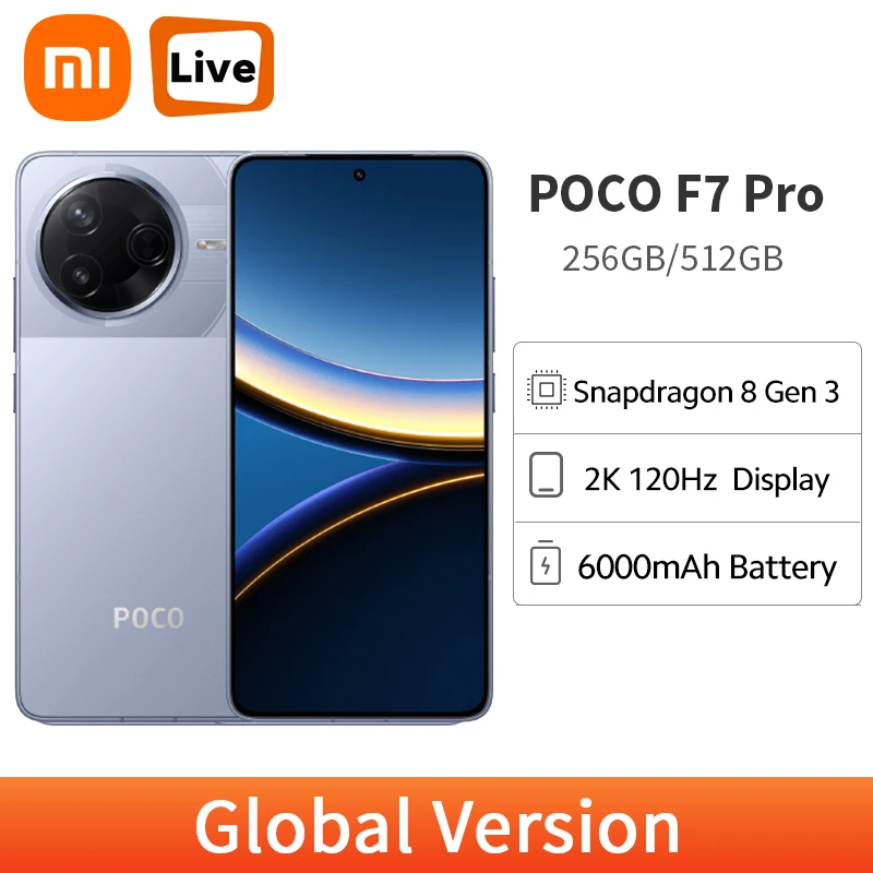 POCO F7 Pro Global Version Smartphone Snapdragon 8 Gen 3 NFC 6.67