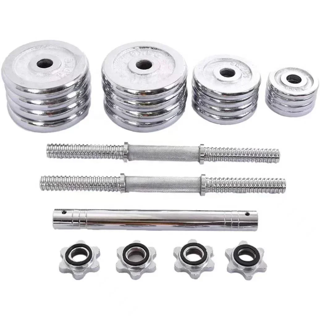 30kg Barbell Set Gym Fitness Weightlifting Adjustable Weight Dumbbells