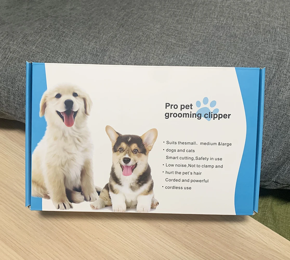 Professional Dog Clipper High Power Dog Hair Cutter Low Noise Pet Trimmer Grooming Clippers With Guard Combs For Animals pet hair trimmer dog hair trimmer dog clipper pet clipper hair trimmer