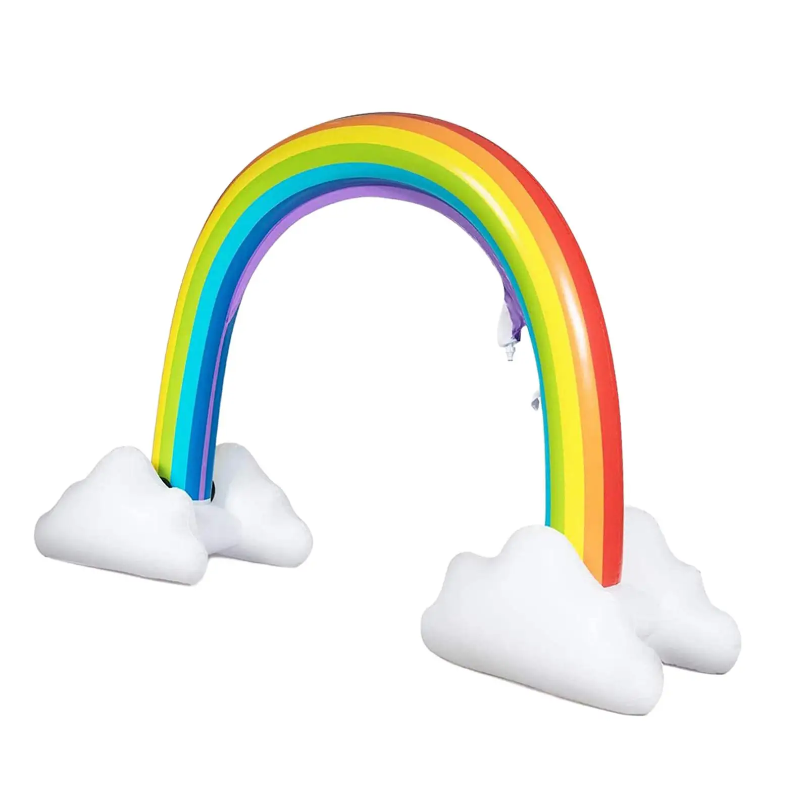 Inflatable Rainbow Water Sprinkler PVC for for Kids Yard Large Area Garden