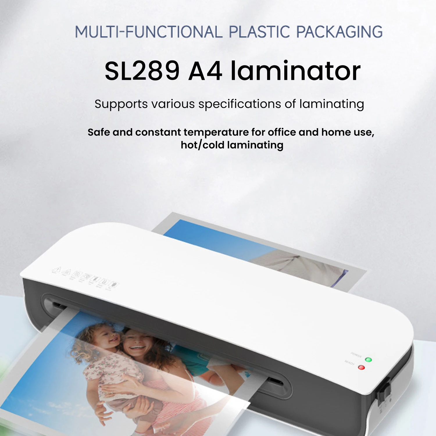 Machine à plastifier A4 A5 A6 professionnelle, thermique et à froid, préchauffage rapide, sans bulles, pour l'école et la maison Sb6d909928031469696b2b7e78b556fadw