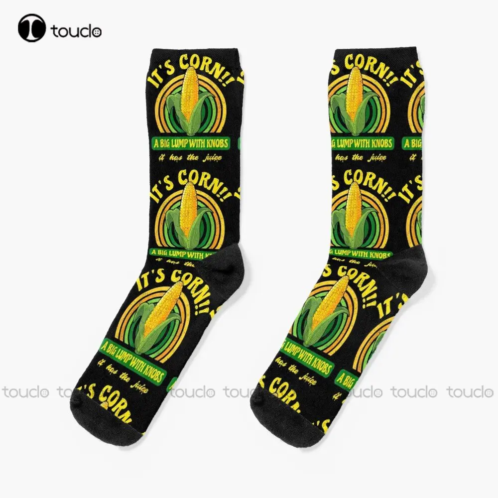 

It’S Corn On The Cob Socks Womens Athletic Socks 360° Digital Print Personalized Custom Unisex Adult Teen Youth Socks Streetwear