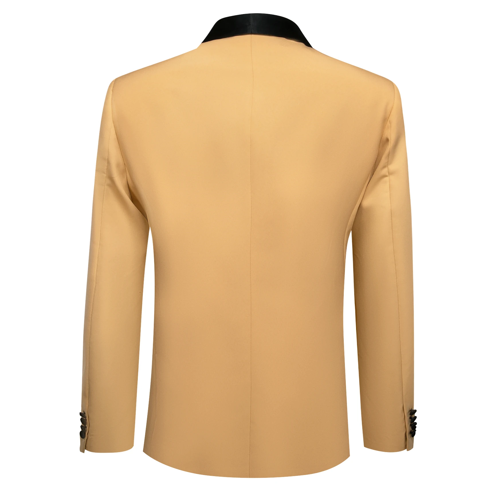 Luxury Blazer Suits Men Silk Black Green Solid Gold Beige Pink Orange Groom Suit Jacket Casual Formal Tops Barry.Wang men suits jackets