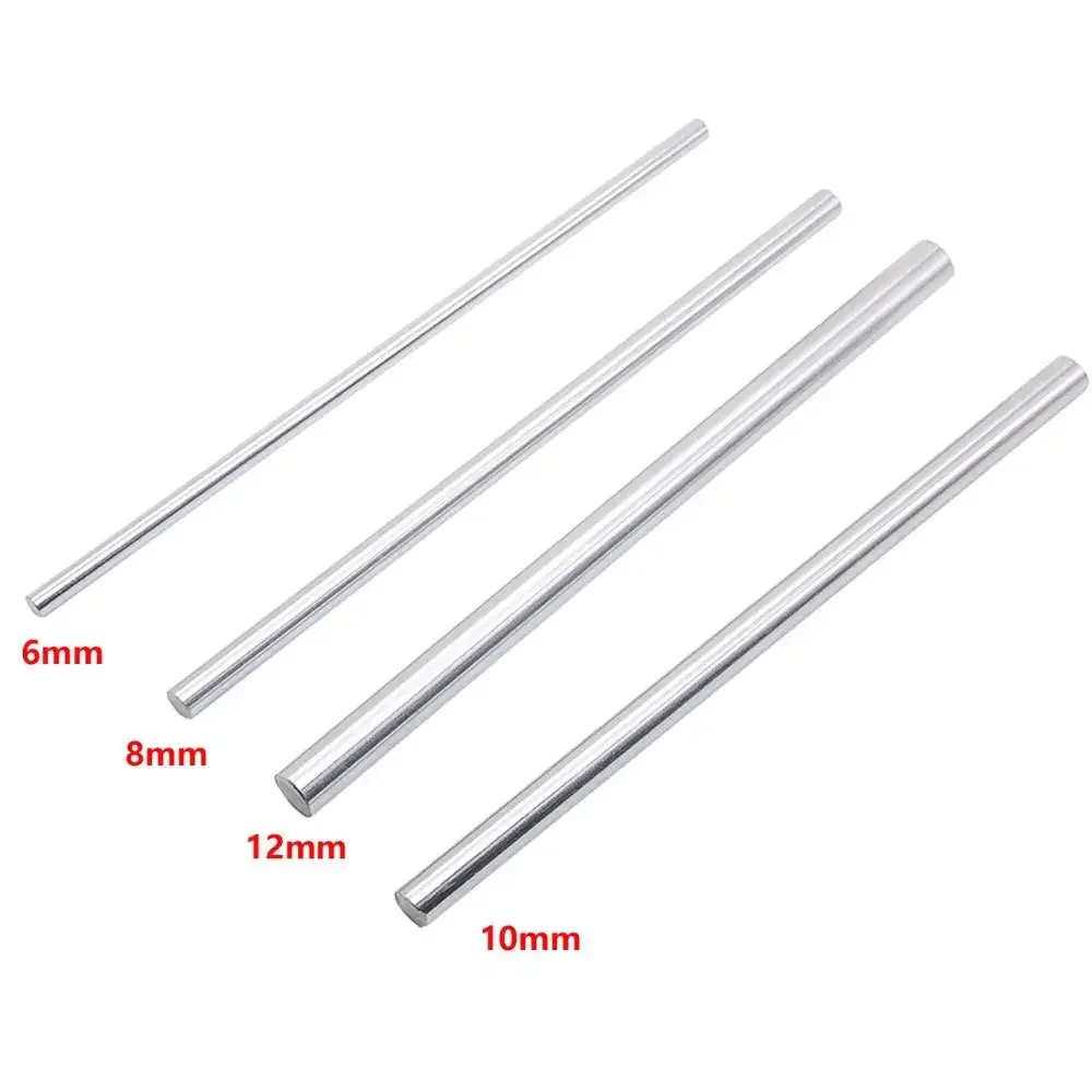 Linear Shaft Rod 2pcs 6mm 8mm 10mm 12mm 16mm 20mm 25mm 8 400mm Linear Shaft 3d Printer Parts 8mm 400mm Cylinder Chrome Plated Liner Rods Axis