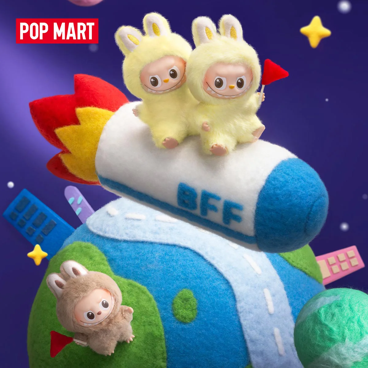 POP MART THE MONSTERS ピンフォーラブシリーズ-ビニールプラッシュ