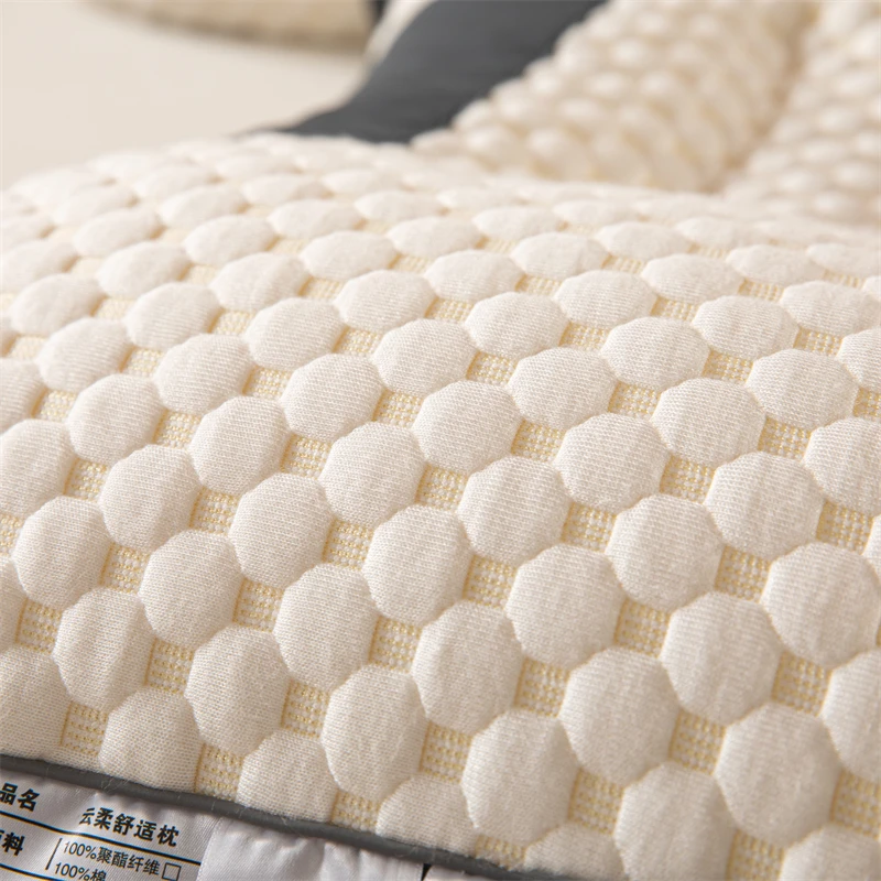 Neck Pillow 3D Neck Pillow Star Hotel Cervical Pillow Massage SPA Single Fiber Core Cervical Sleeping