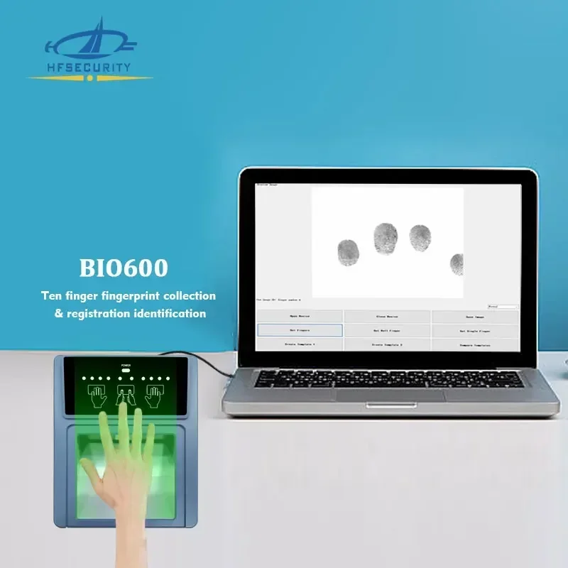 HFSecurity Bio600 HOT 생체인식 FBI FAP 60 생체인식 무료 SDK 4 4 2 지문 스캐너 (신뢰할 수 있는 보안 기능 탑재)