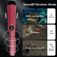 Treasure Hunter Handheld Metal Detector Pinponter Pointer Probe Gold Detector Pinpointing Waterproof Adjustable Sensitivity 2