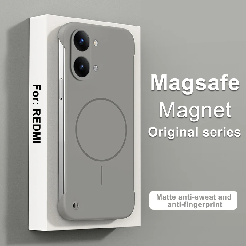 Magsafe Magnetic Wireless Charging Slim Hard Phone Case - Frameless Back Cover