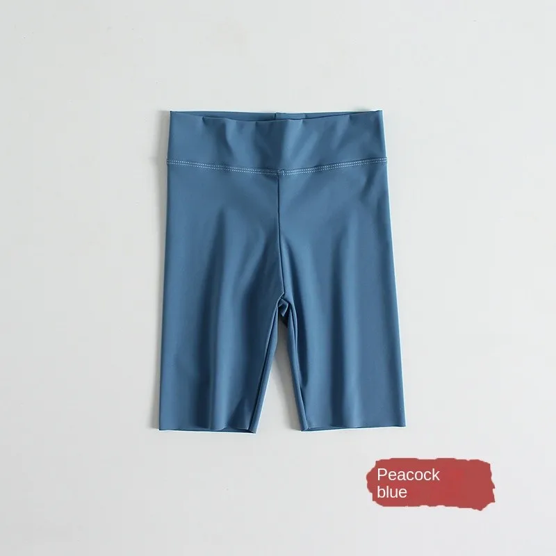 Kids Shorts High Waist Seamless Sports Knee Length for Teenage Girls Fitness Yoga kids shorts