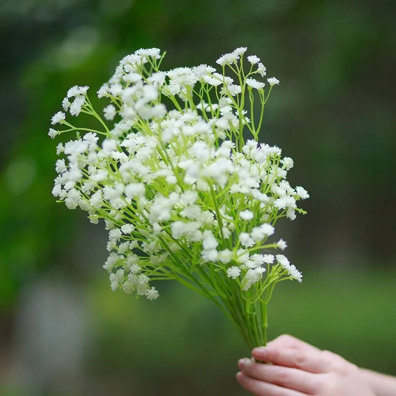 

22CM Artificial Gypsophila Imitation Flowers Plastic Gypsophila DIY Baby Breath Floral Bouquets Arrangement Wedding Decor
