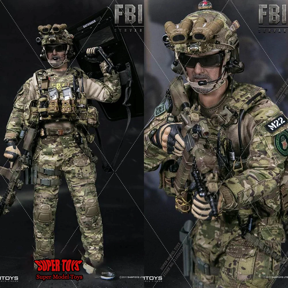 

For Collection 1/6 Scale DAMTOYS DAM 78042 FBI HRT Detective Hostage Rescue Team Servarevitas 12Inch Male Solider Action Figure