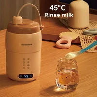 500ml Multifunctional Electric Kettle Portable Travel Electric Cup 4 Gear djust Temperature Teapot Office Stew Boil Cup 220V 2