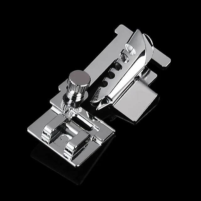 Sewing Machine Presser Foot Domestic Fabric Presser Rolled Hem Feet with  Adjustable Seam Straight Stitch Tool Sewing Accessories