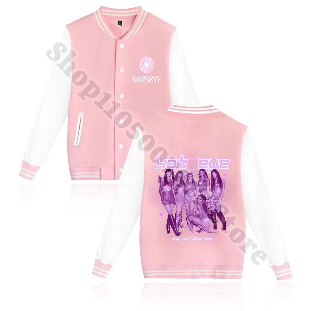 Erwachsene Kinder Mode Baseball Jacke KATSEYE Niedliche Strickjacke Herbst Kleidung für Frauen Mädchen Anime Print Jacken Weihnachtsgeschenke 2026 – Detail 10