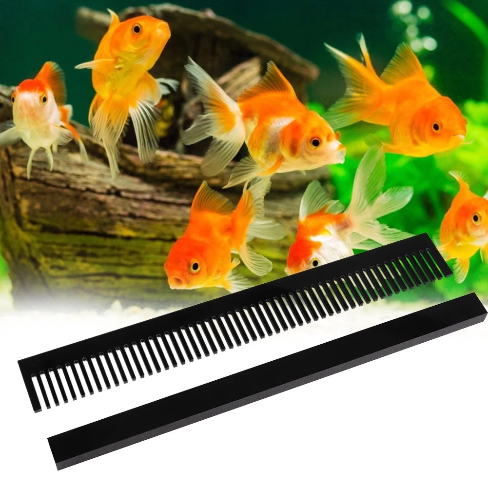 Aquarium Comb Marine Sump Comb Overflow 320mm Length Black Aquarium Fish Weir Overflow Removable Marine Sump