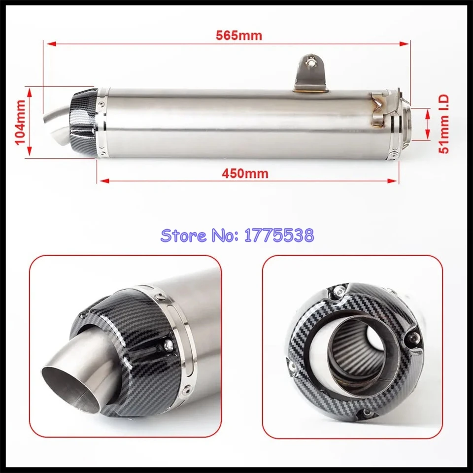 Motorcycle Side-by-Side Exhaust For Yamaha RHINO 660/660 4WD 2006 2007 for Yamaha YXR66FAEXGV YXR66FW System Middle Link Pipe - Image 4