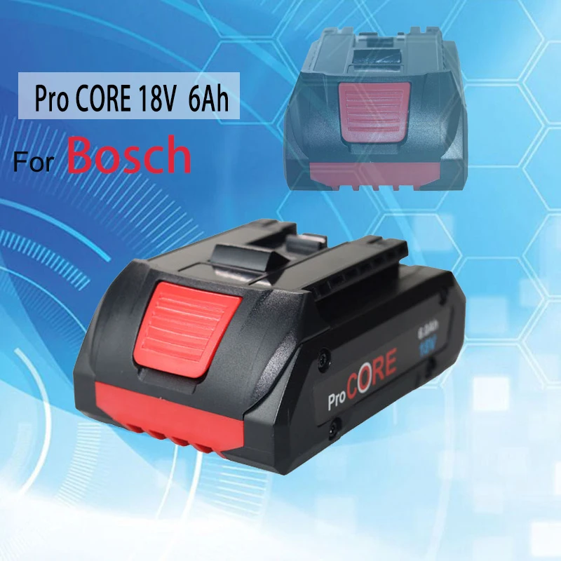 Core18V 6000Mah Batteria Di Ricambio Procore Per Bosch 18V Professional System Cordless Tools 21700 Cell