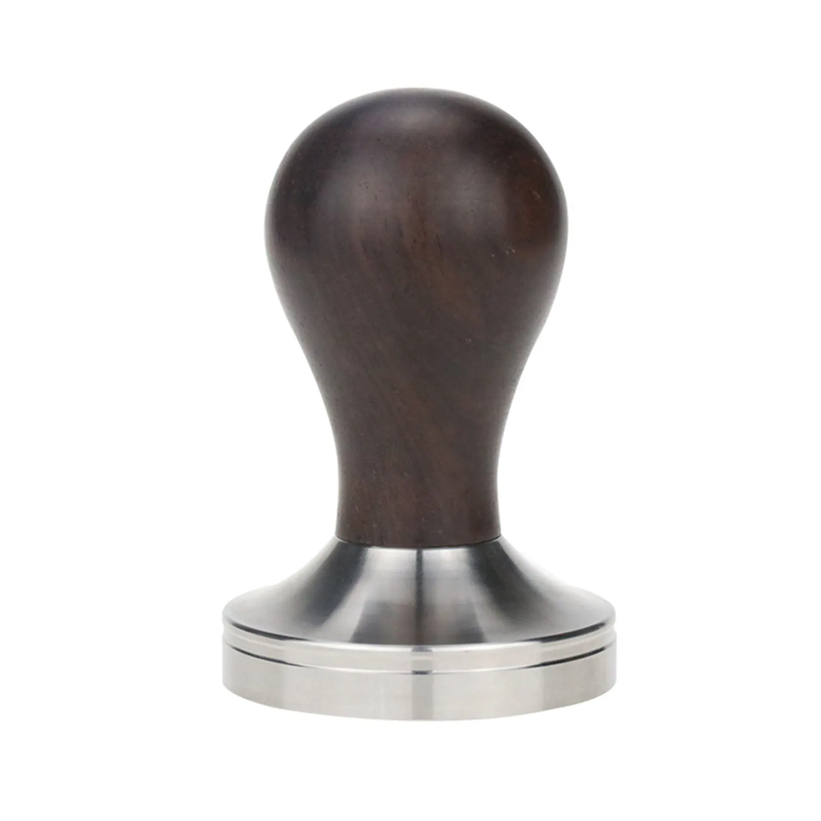 

Professional Grade Espresso Press Coffee Tamper 51mm/53mm/58mm Diameter Walnut Wood Handle Stainless Steel Base