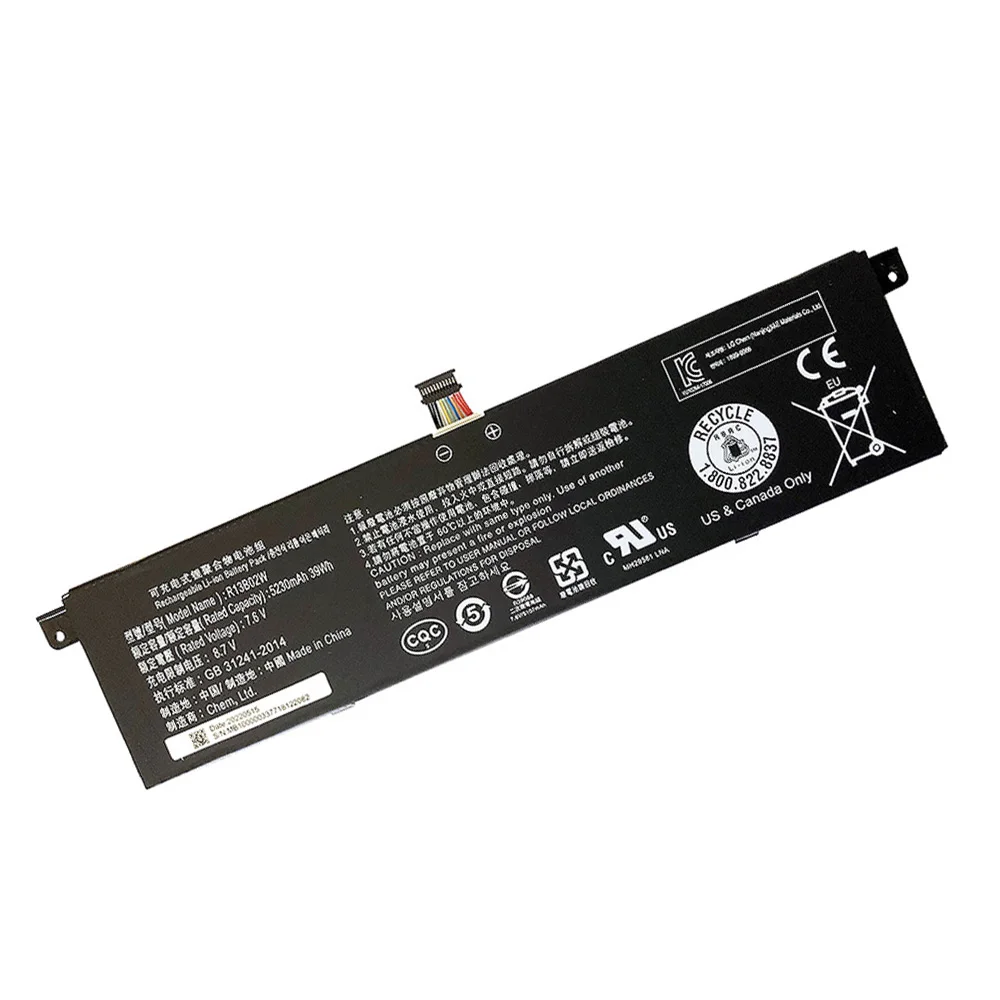 Batería R13B01W R13B02W para ordenador portátil, para Xiaomi Mi Air de 100% pulgadas, serie Tablet PC, 39WH, 13,3 V, 7,6 mAh, novedad de 5230