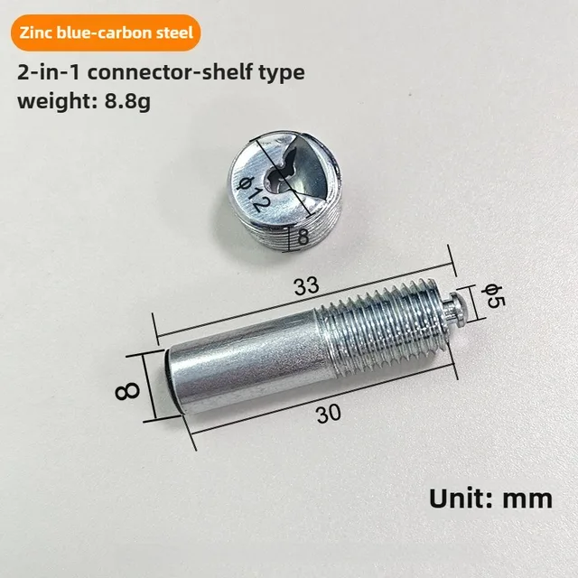 10/20 PCS ที่มองไม่เห็น 2 in 1 Connector สกรู Fastener ซ่อนตู้ลามิเนตตู้เสื้อผ้าประกอบเฟอร์นิเจอร์รวม Fastener 4