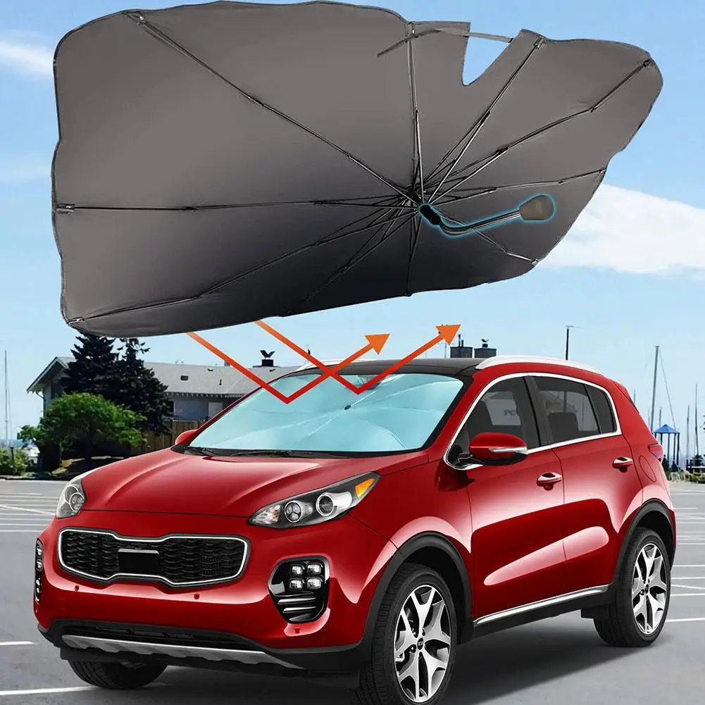 2023 Upgraded Car Windshield Sun Shade Umbrella Foldable Car Sunshade