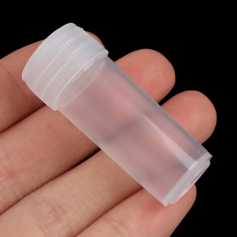 100pcs 5ml Plastic Test Tubes for Office School Chemistry Supplies plastic test tubes
