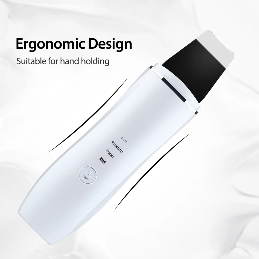 Ultrasonic Skin Scrubber Vibration Face Spatula Blackhead Remover Shovel Clean Cavitation Peeling Facial Lifting Skin Care Tools