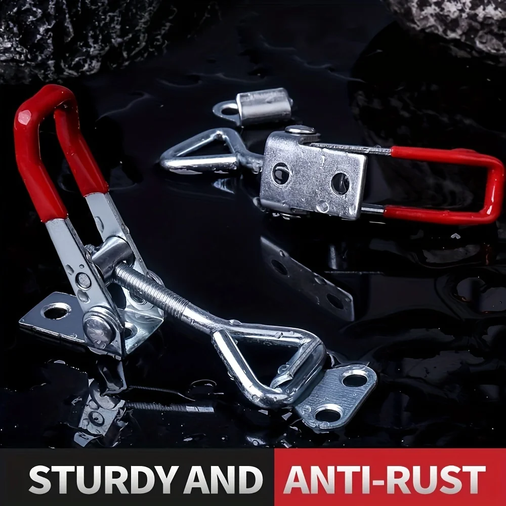 Toggle Latch Clamp 2/5pcs Adjustable Heavy Duty Holding Capacity Pull Latch Clamp For Smoker Lid Jig Tool Box Cas toggle latch clamp
