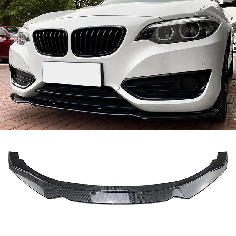 

Car Front Bumper Lip Spoiler Diffuser Splitters Body Kit Aprons Cover Guard Trim For BMW 2-Series F22 220i 225i 228i 2014-2019