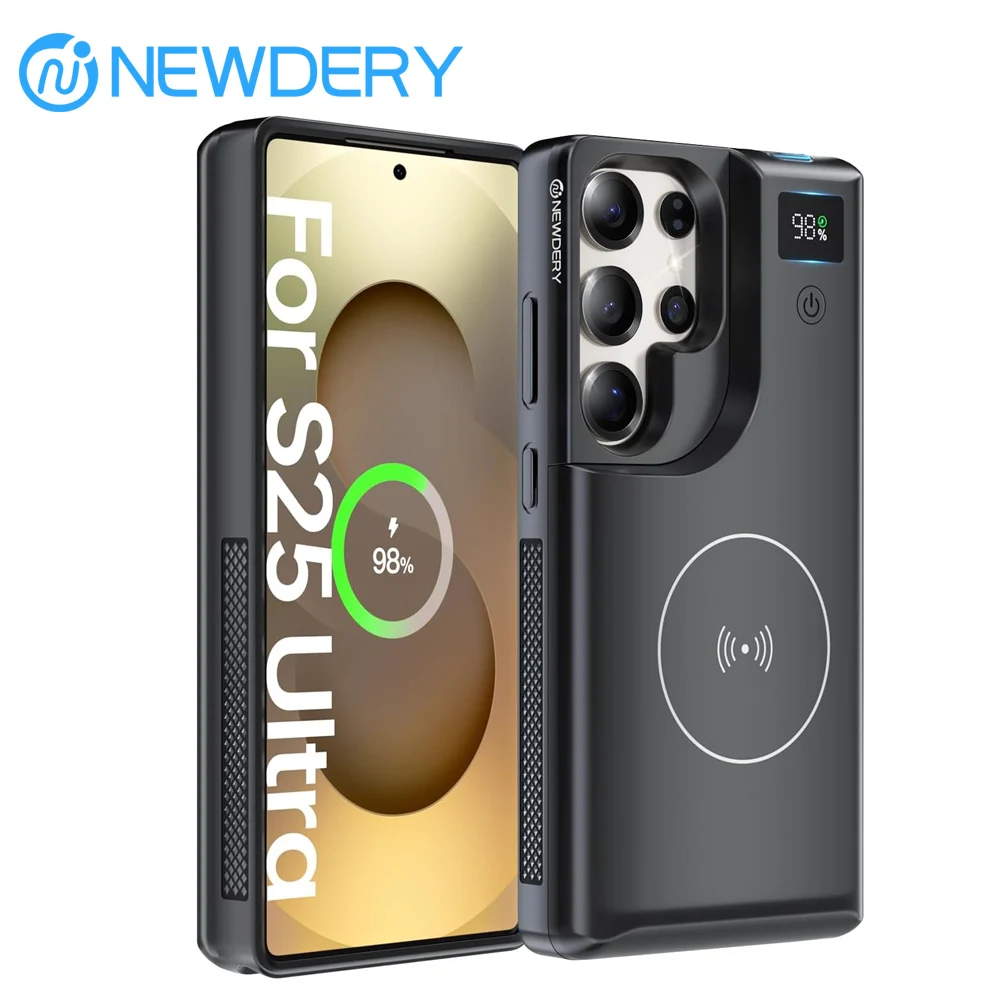 10000mAh Magnetic Battery Charger Case for Samsung Galaxy S25 Ultra Battery Pack 20W Portable Wireless Power Bank Case power bank