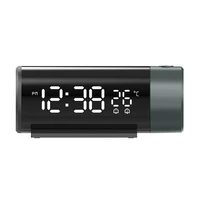 LED Screen Projection Alarm Clock with Double Alarms and Temperature Monitoring -9~+39°C Temperature Detection Ranges 1