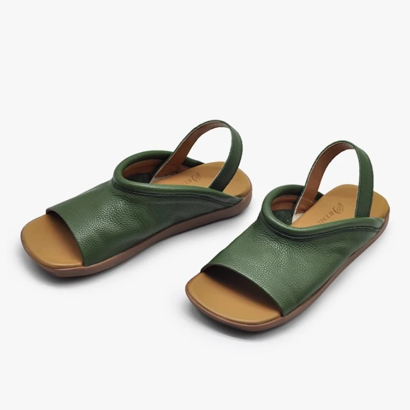 Women Square Toe Sandals Flats Slippers Beach Shoes New Summer Fashion Slingback Flip Flops Casual Woman Shoes Mujer Slides