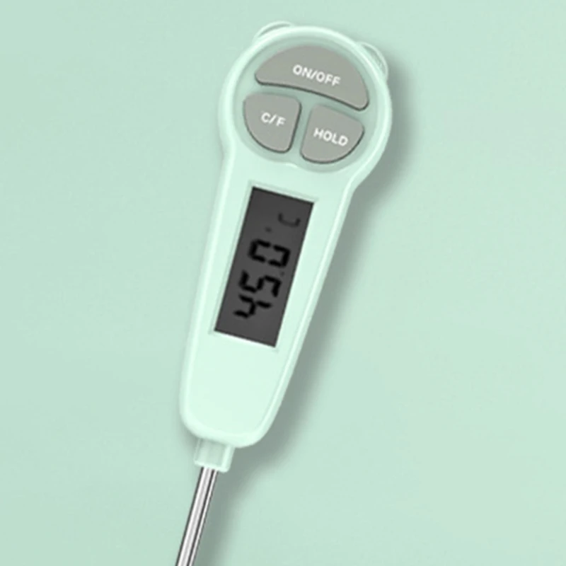 디지털 요리 온도계 주방기구 베이킹 디지털 온도계 즉시 읽기 LCD 디스플레이 고기 식품 온도계