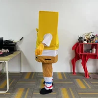 Cosplay Cartoon character Yellow man Mascot Costume Advertising Costume Fancy Dress Party Animal carnival performance props 1