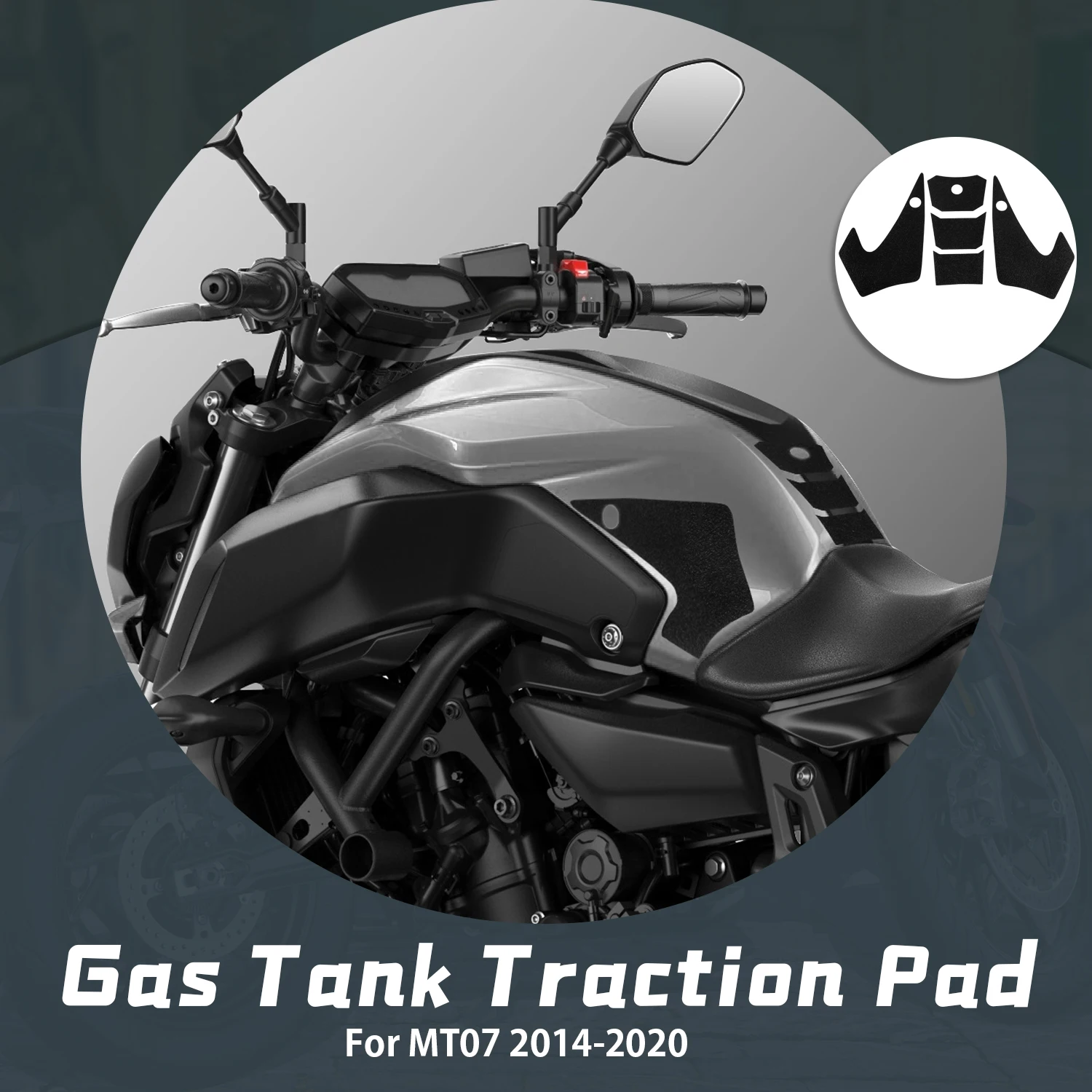 

Motorcycle Anti slip Fuel Tank Pads Gas Knee Grip Traction Sticker Protector For Yamaha MT07 2014 2015 2016 2017 2018 2019 2020