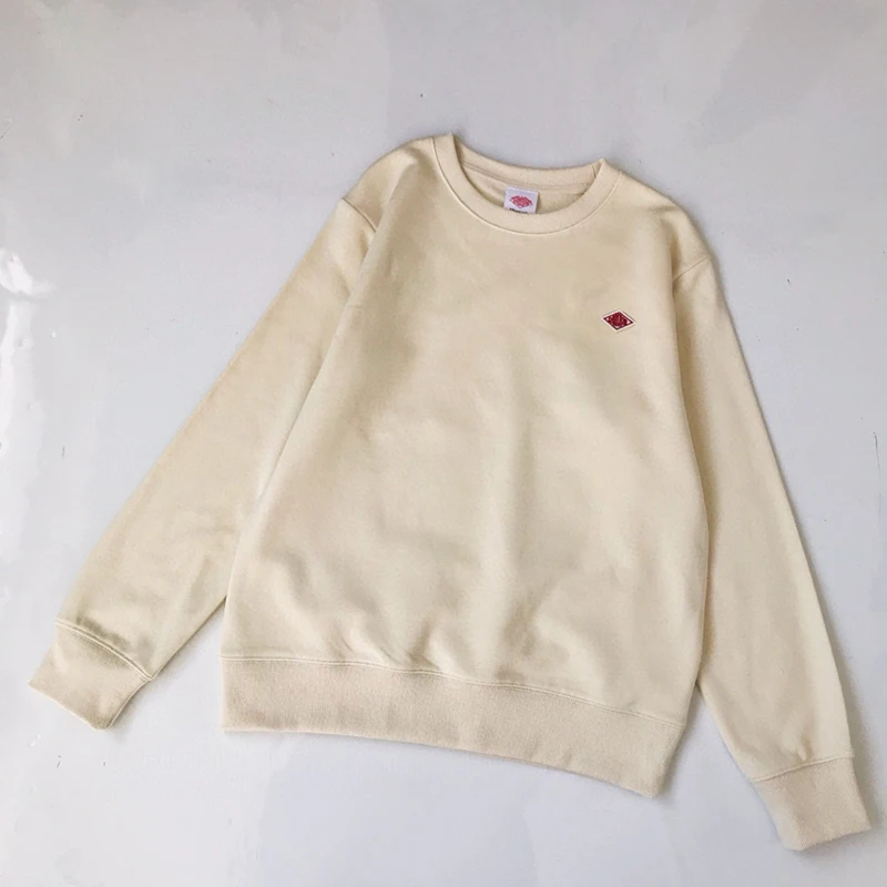 Japanese print autumn and winter new product danton solid color versatile round neck long-sleeved sweater women 5