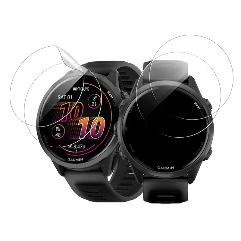 4 Protectores De Pantalla TPU Para Garmin Forerunner 970 - Película Hidrogel Flexible, HD, Auto-reparante, No Cristal
