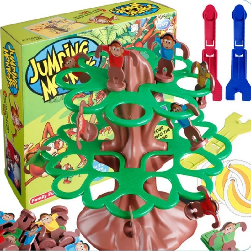 Jumping Monkey Board Game Plastic Fun Happy Interesting Durable Kids Bouncing Flipping Monkeys Toy Children Family Party Games - Image 3