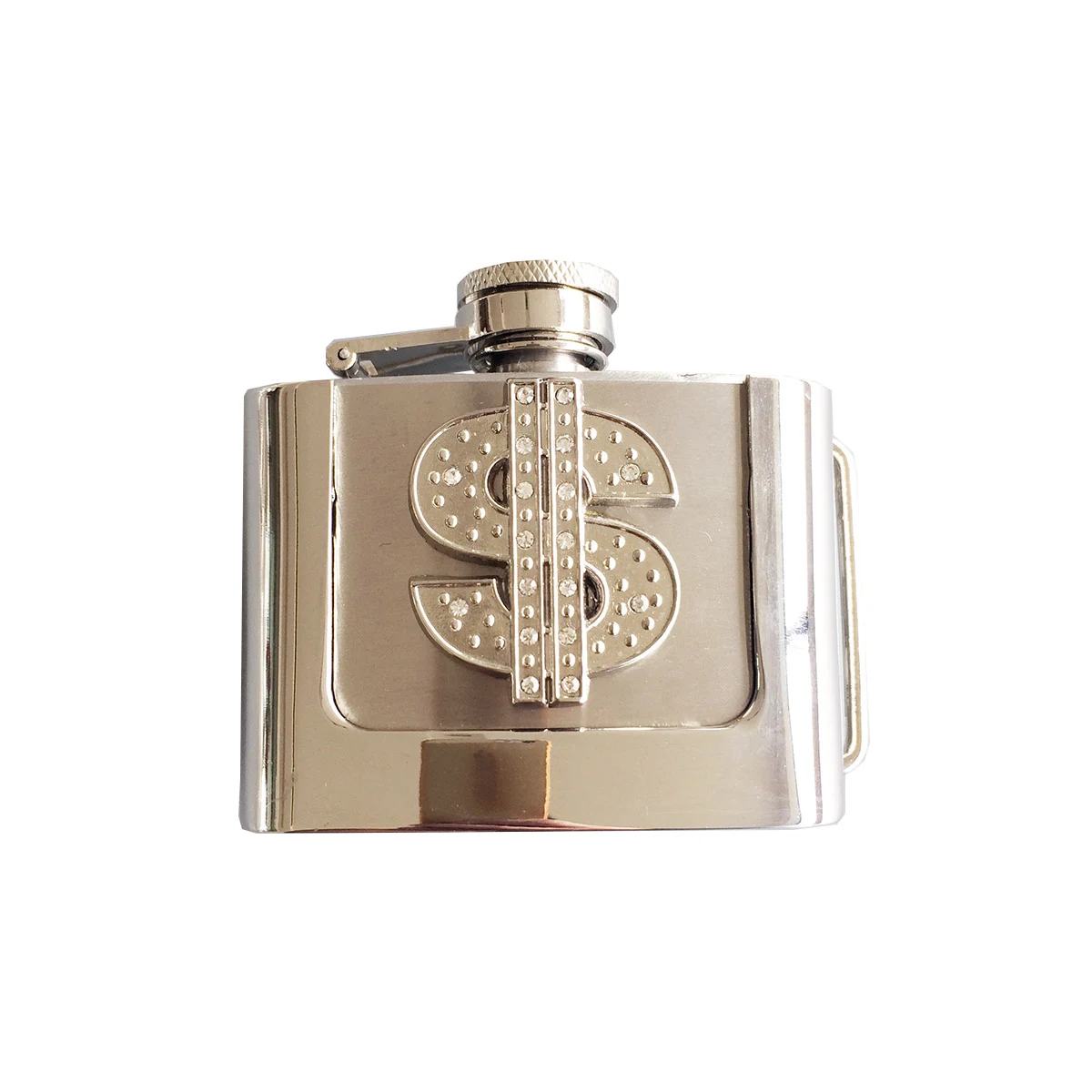 Strass uns Dollar Zeichen zwei Unzen Edelstahl Kolben Gürtels chnalle  versand kostenfrei - AliExpress, image size:1200x1200