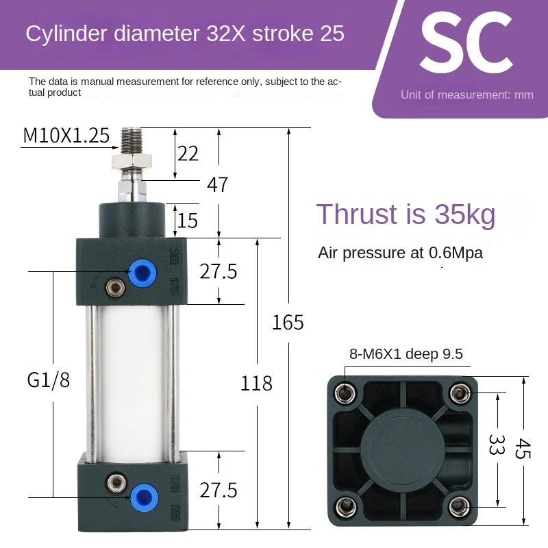

Type SC standard cylinder