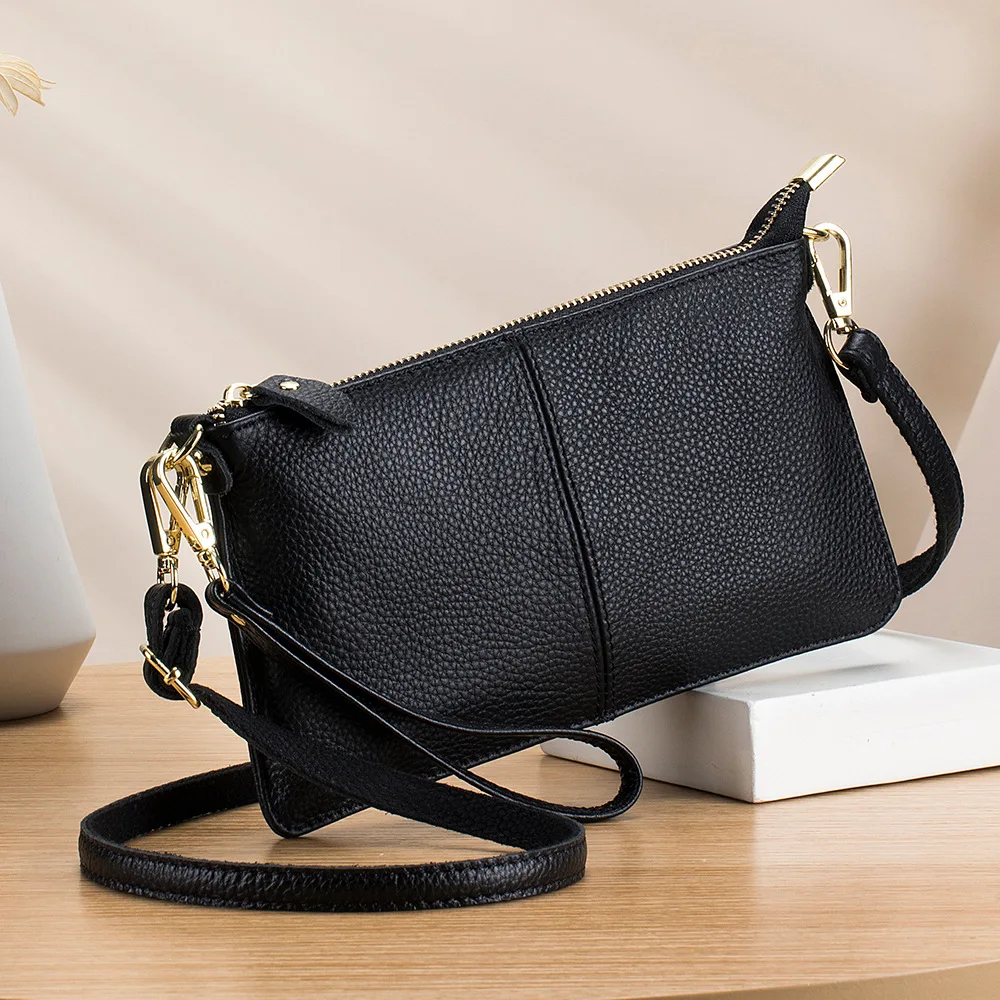 Genuine Leather Women Mobile Phone Purse Bag Female