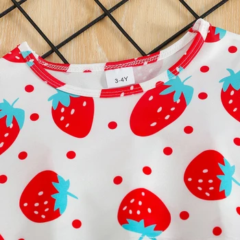 Adorable Toddler Girls Watermelon Print Dress with Sun Hat Set