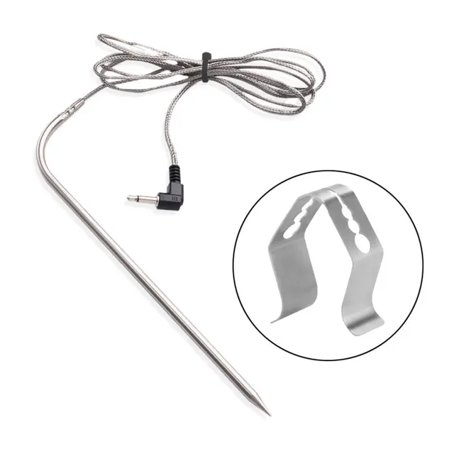 Meat Szonda Csere Készlet Konyhai Szerszám Tartozékok Rozsdamentes Acél Vízálló Bbq -Sütő Számára Grill Clip Home Digital