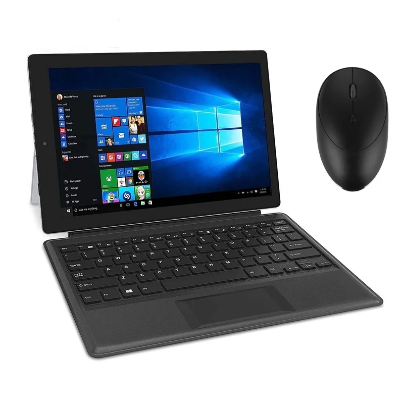 thumbnail image 1 of Tablet PC de 12,2 pulgadas de 64 bits con 2 GB de RAM y 64 GB de ROM, CPU W122 N4000, WINDOWS 10, con base de teclado, pantalla IPS de 1920 x 1200, 7800 mAh, WIFI, 1 of 5