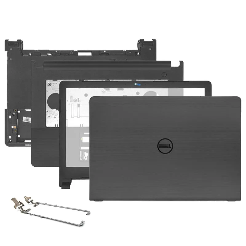 

Новинка для Dell Vostro 14 V3458 V3459 3458 3459 LCD задняя крышка передние петли Подставка для рук Нижняя основа чехол черная крышка для двери