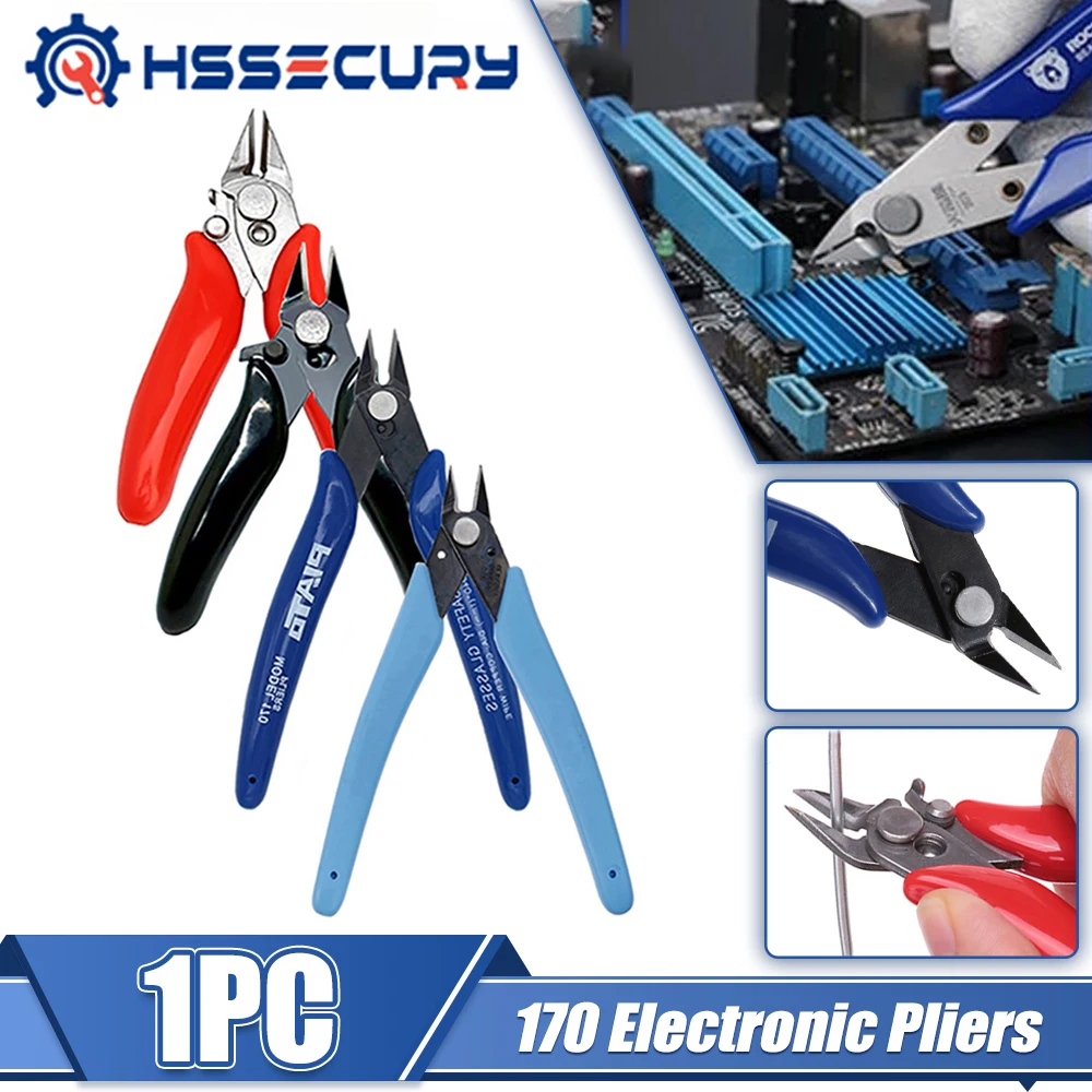 

170 Electronic Shears Wire Cutting Crimping Pliers Wire and Cable Cutters Side Shears Flush Pliers Industrial Pliers Hand Tools