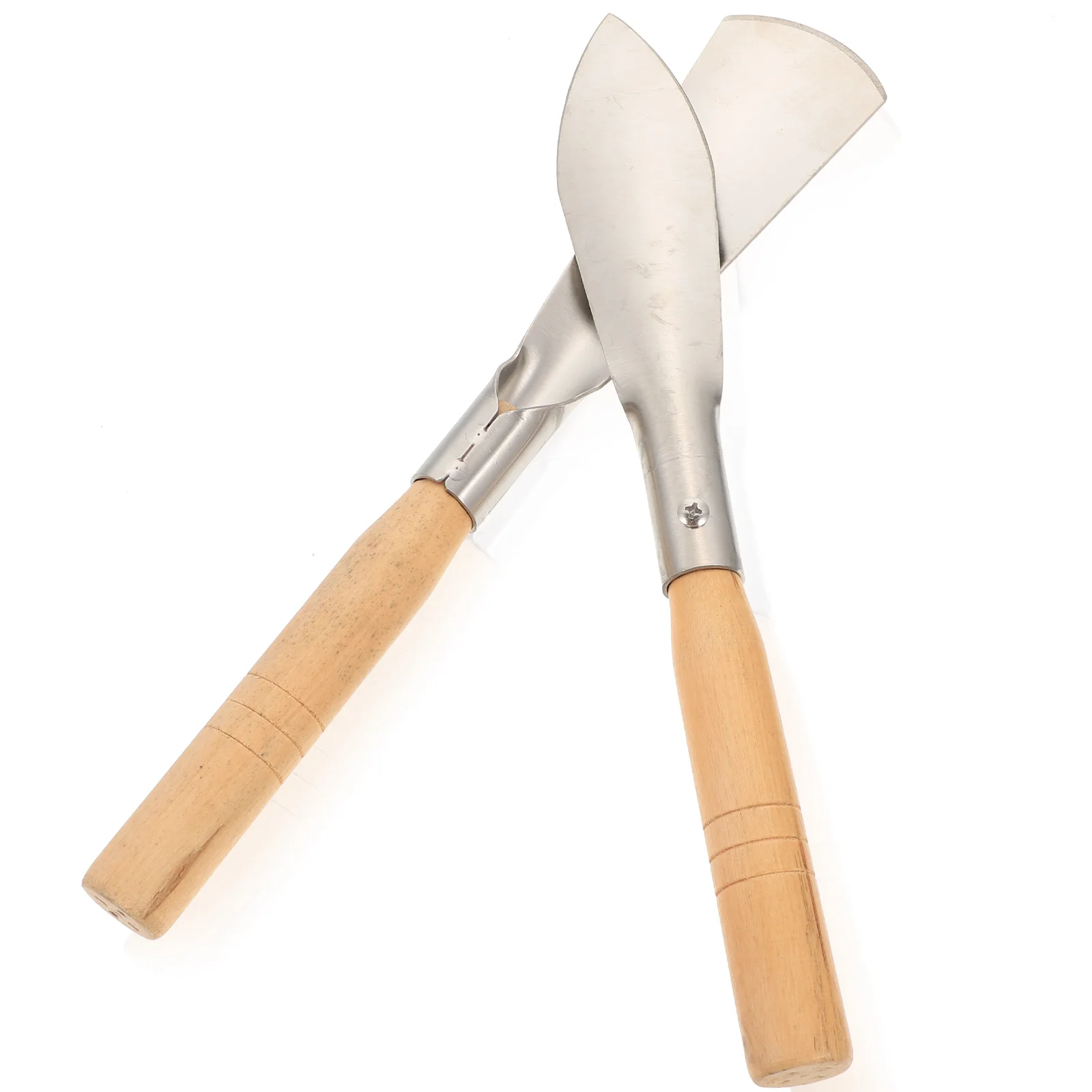 2 Pcs Gardening Hand Trowel Trowels Weeding Tool Scoop Small Stainless Steel